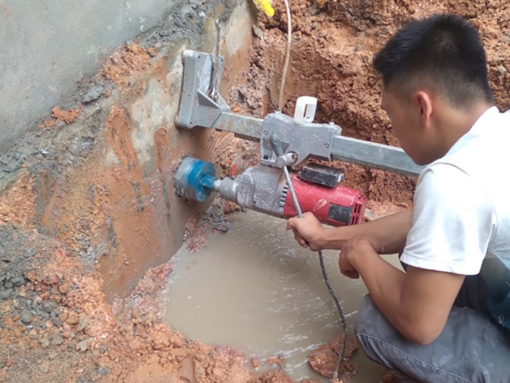 Thi Công khoan rút lõi bê tông - Tiến Xuân